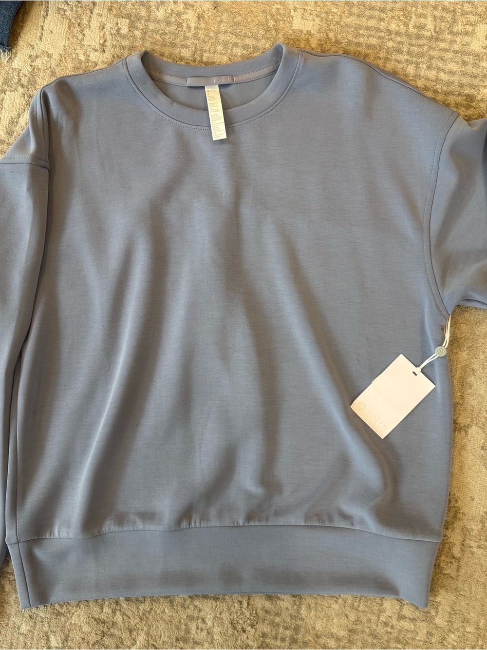 Zella Light Blue Crewneck Sweatshirt